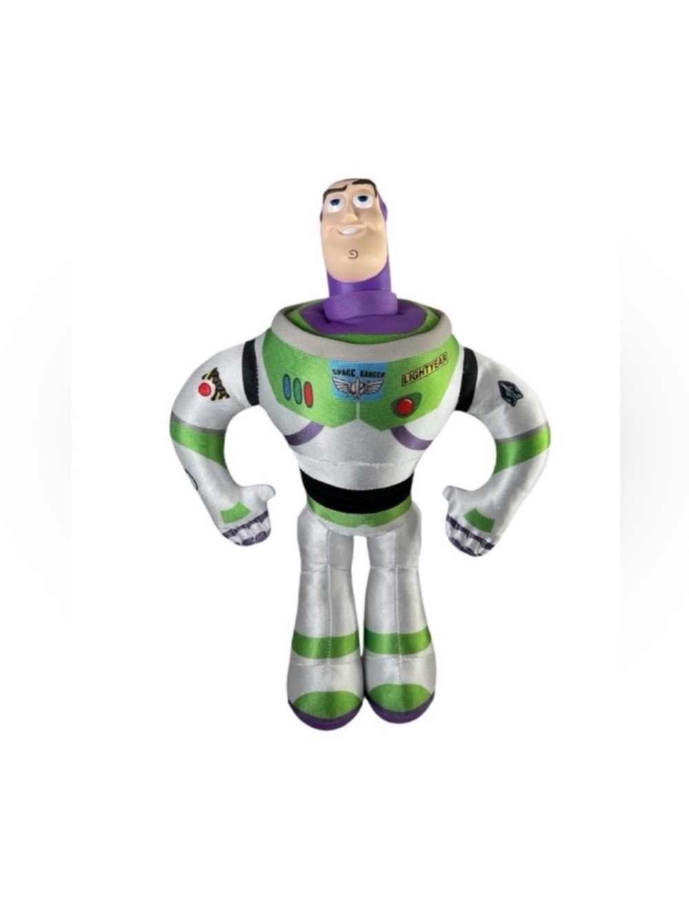 Disney Buzz Lightyear Plush Toy - White, Green & Purple - Picture 2 of 3